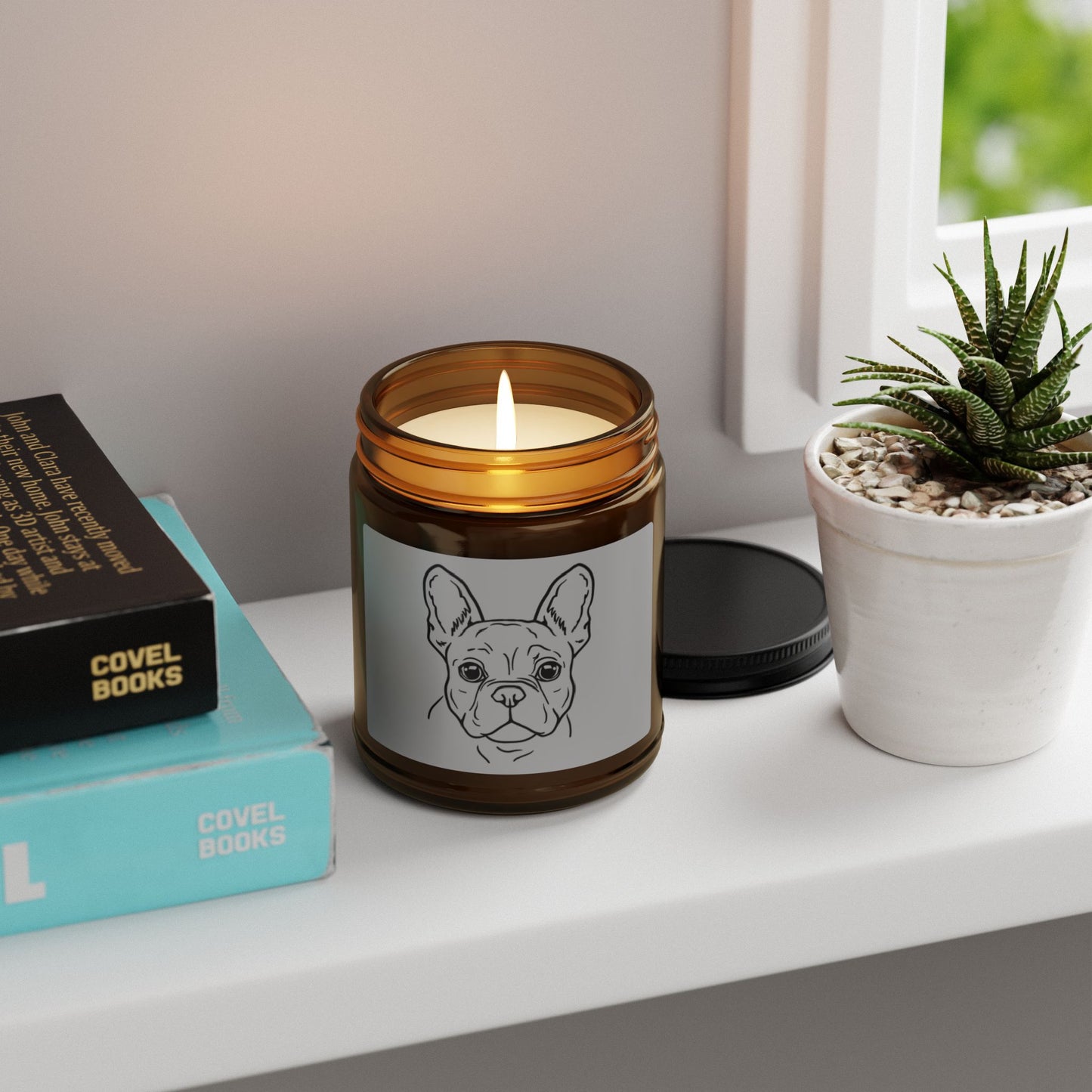 French Bulldog Scented Candle