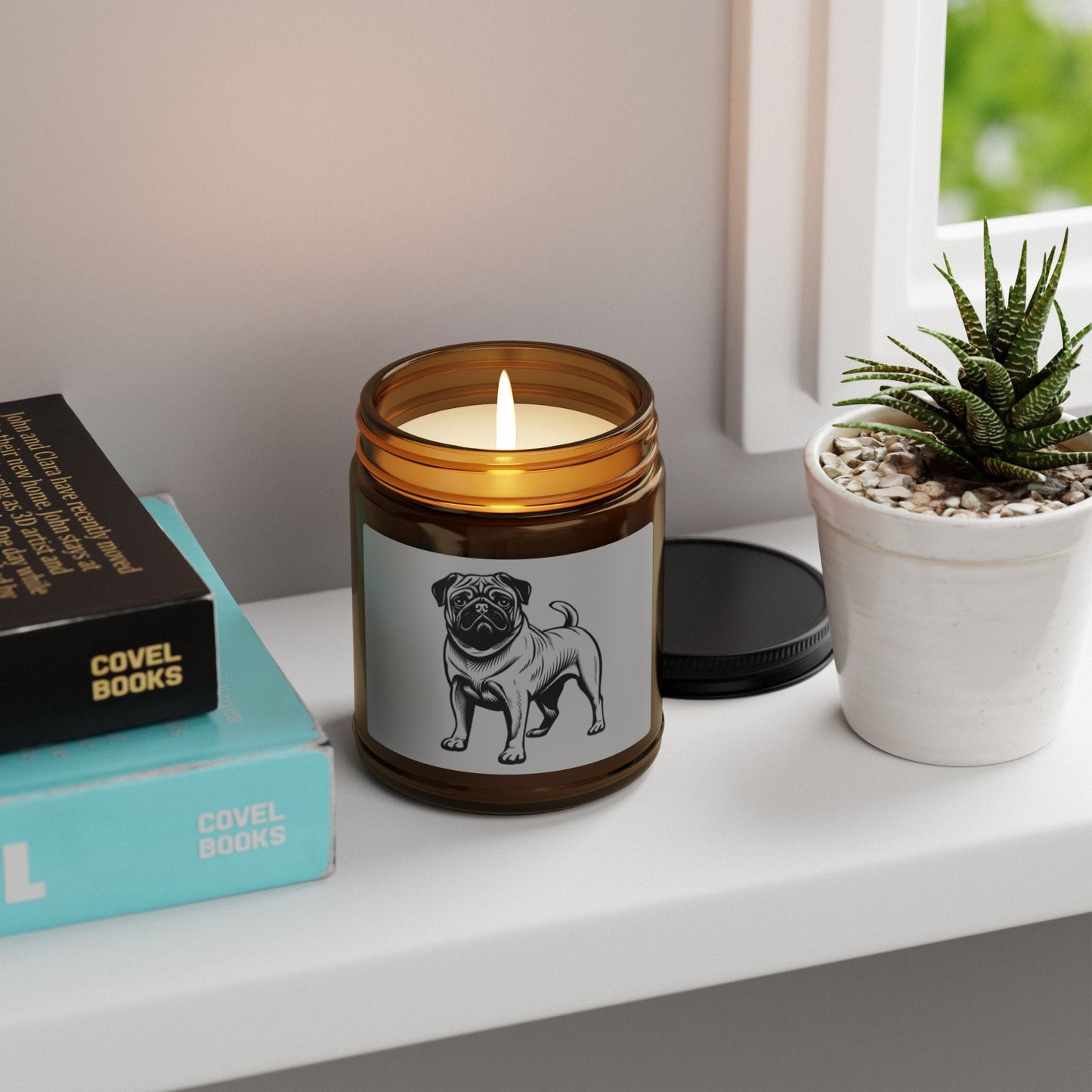 Pug Scented Candle