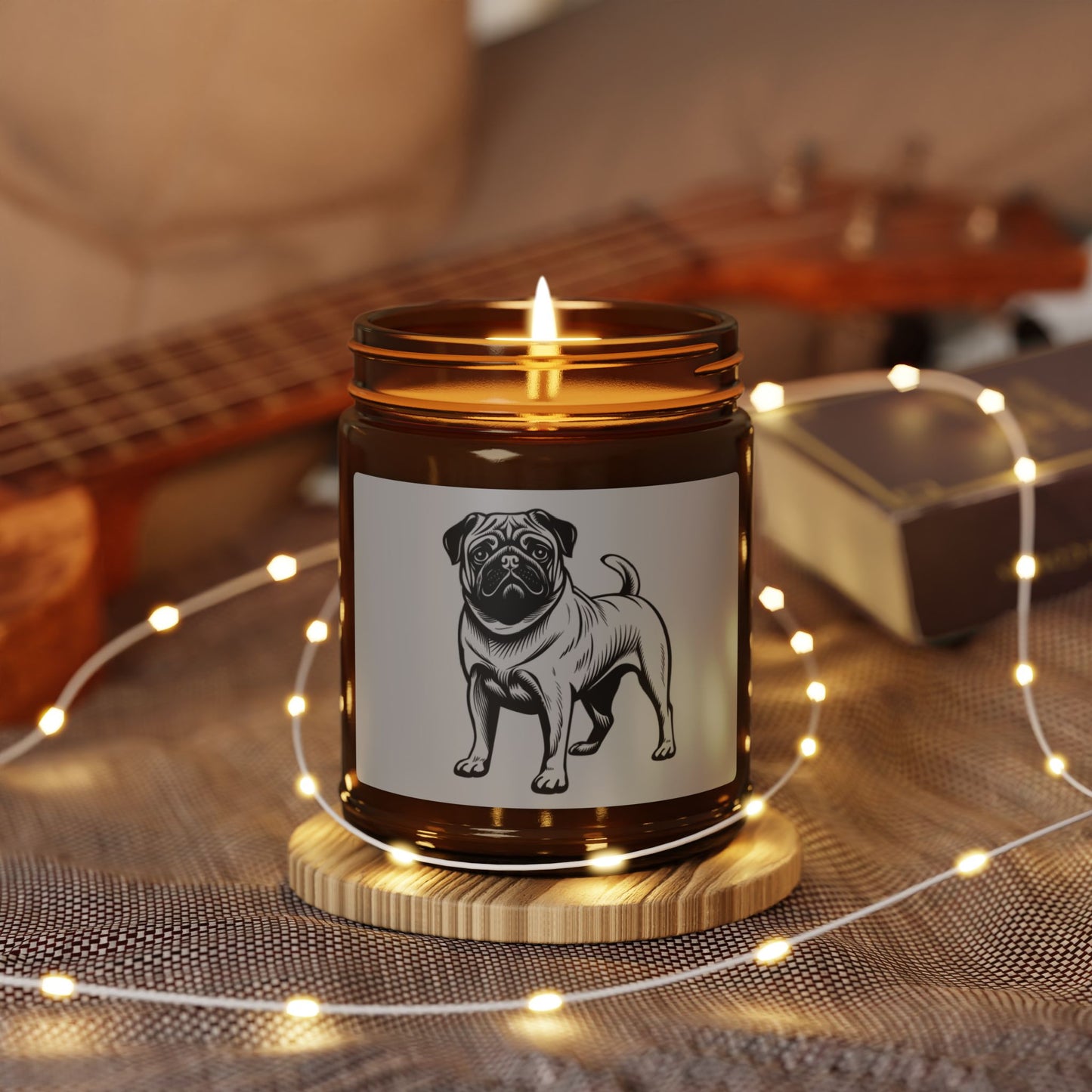 Pug Scented Candle