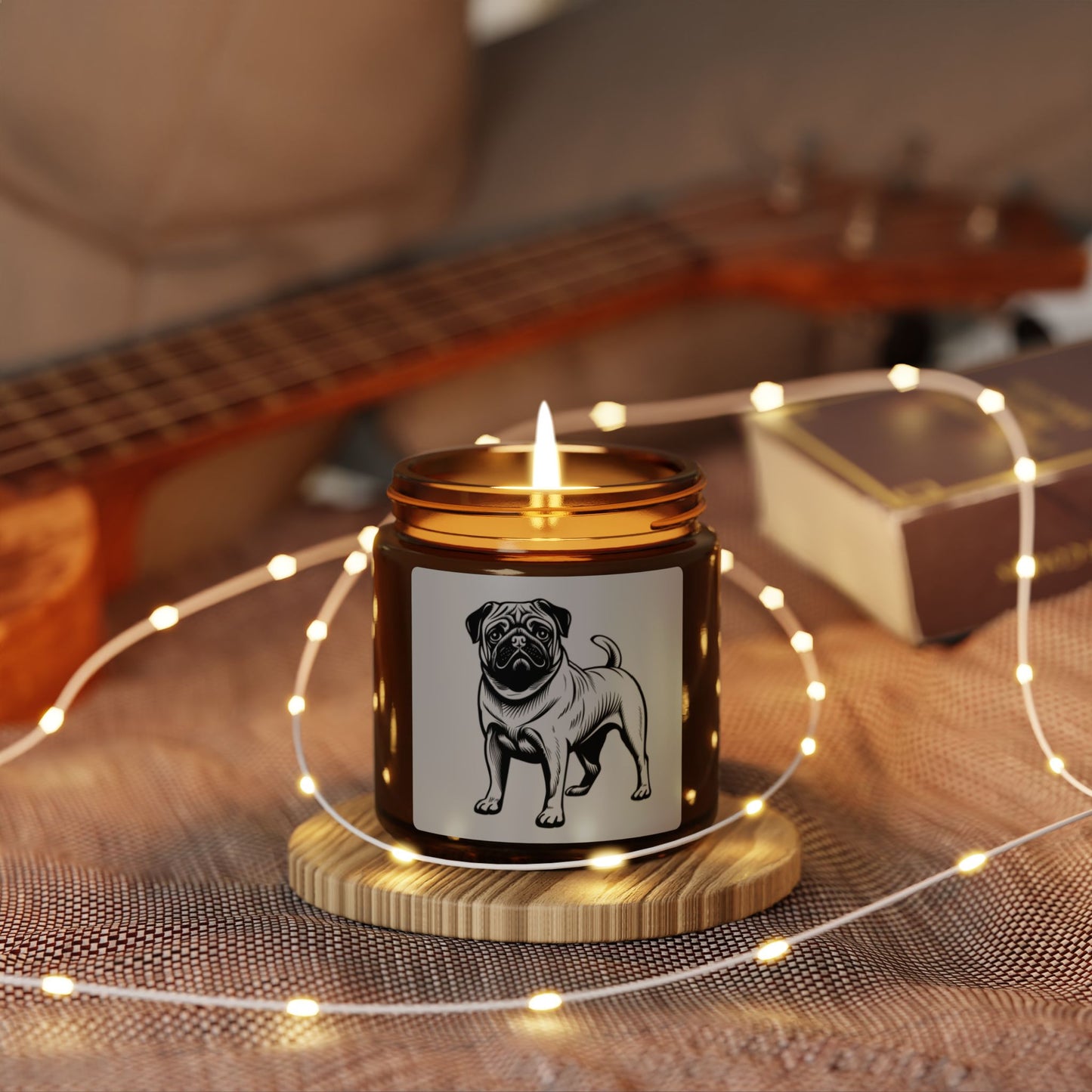 Pug Scented Candle